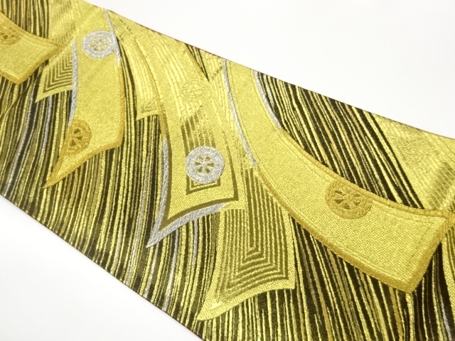 JAPANESE KIMONO / FUKURO OBI / WOVEN NOSHI & WHEEL